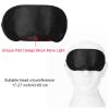 10 Pack Eye Mask Shade Cover Blindfold Travel Sleep Cover with Nose Pad, Black view 3