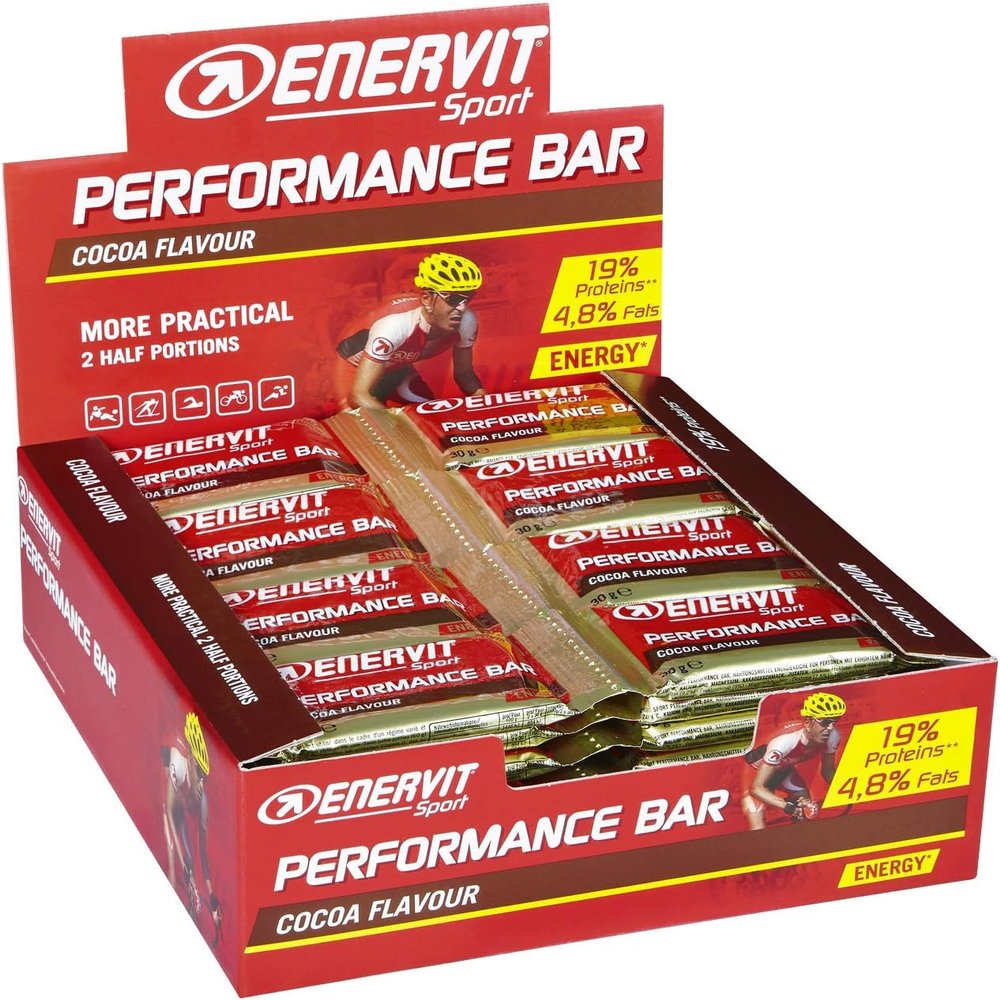 Enervit Performance Energy Bar, Cocoa, Box of x28