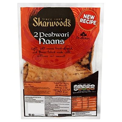 2 Naans De Peshwari 2 Per Pack of Sharwood (Pack of 4)