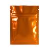 100 Durable Double-Sided Metallic Foil Mylar Flat Ziplock Bag 7.5x10cm (3x4") (Orange) view 1
