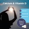 Healthspan Calcium & Vitamin D (240 Chewable Tablets) | High Strength Pure Calcium Supplement | Natural Source of Vitamin D3 | Added Vitamin K for Bone Health | Vanilla | Vegetarian view 4