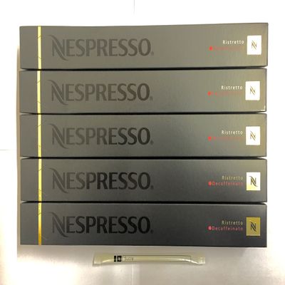50 Nespresso Ristretto Decaffeinato Coffee Capsules Inc 1 Stick Of Nespresso