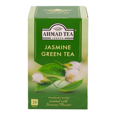 Ahmad Tea Green Tea | Jasmine Green Tea | 20 Teabag Sachets | 1 Pack