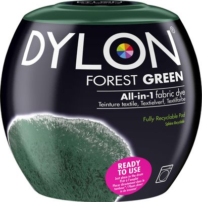 DYLON Washing Machine Fabric Dye Pod for Clothes & Soft Furnishings, 350g  Forest Green
