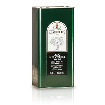 100% Italian Extra Virgin Olive Oil - 2 cans Box of 5 lt.