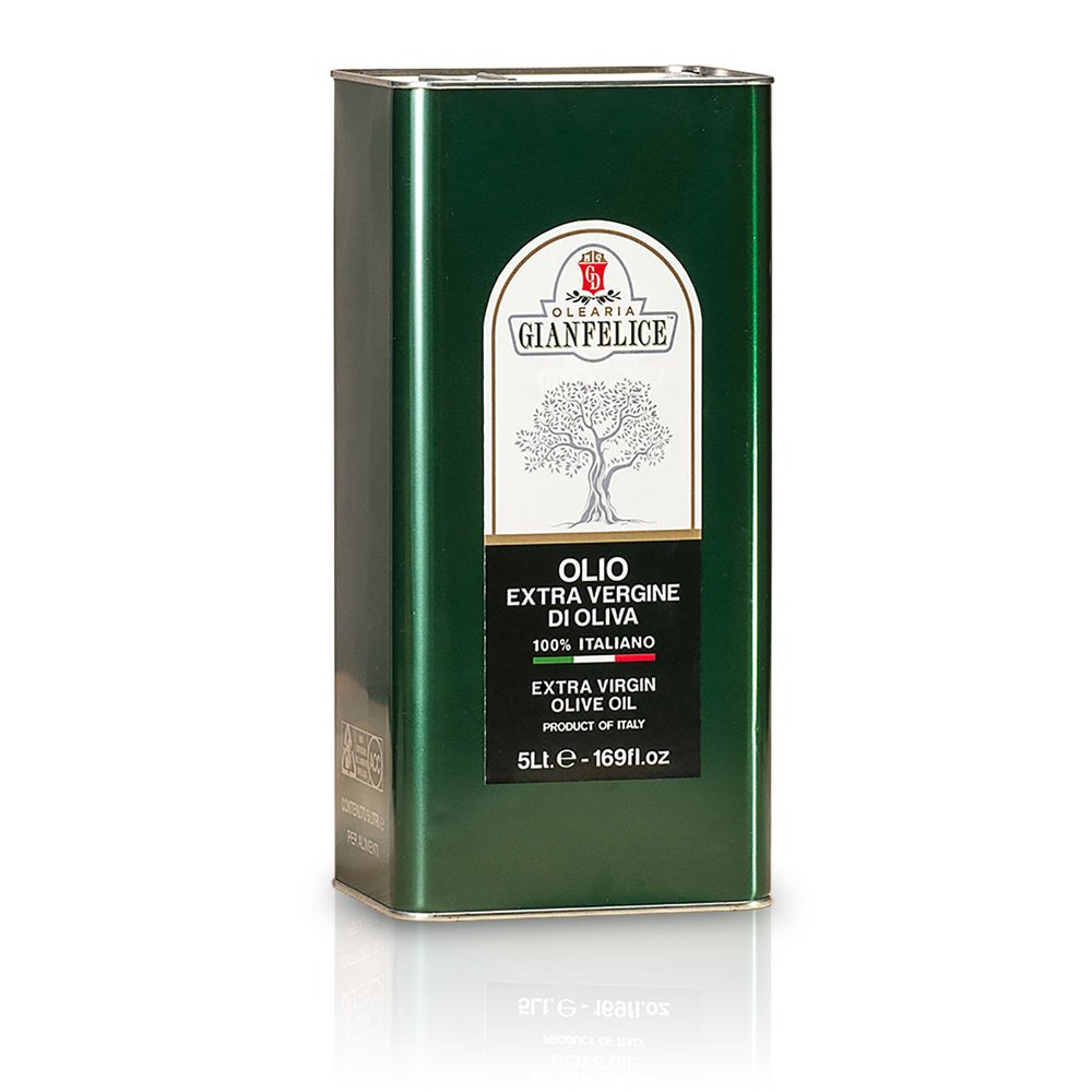100% Italian Extra Virgin Olive Oil - 2 cans Box of 5 lt.