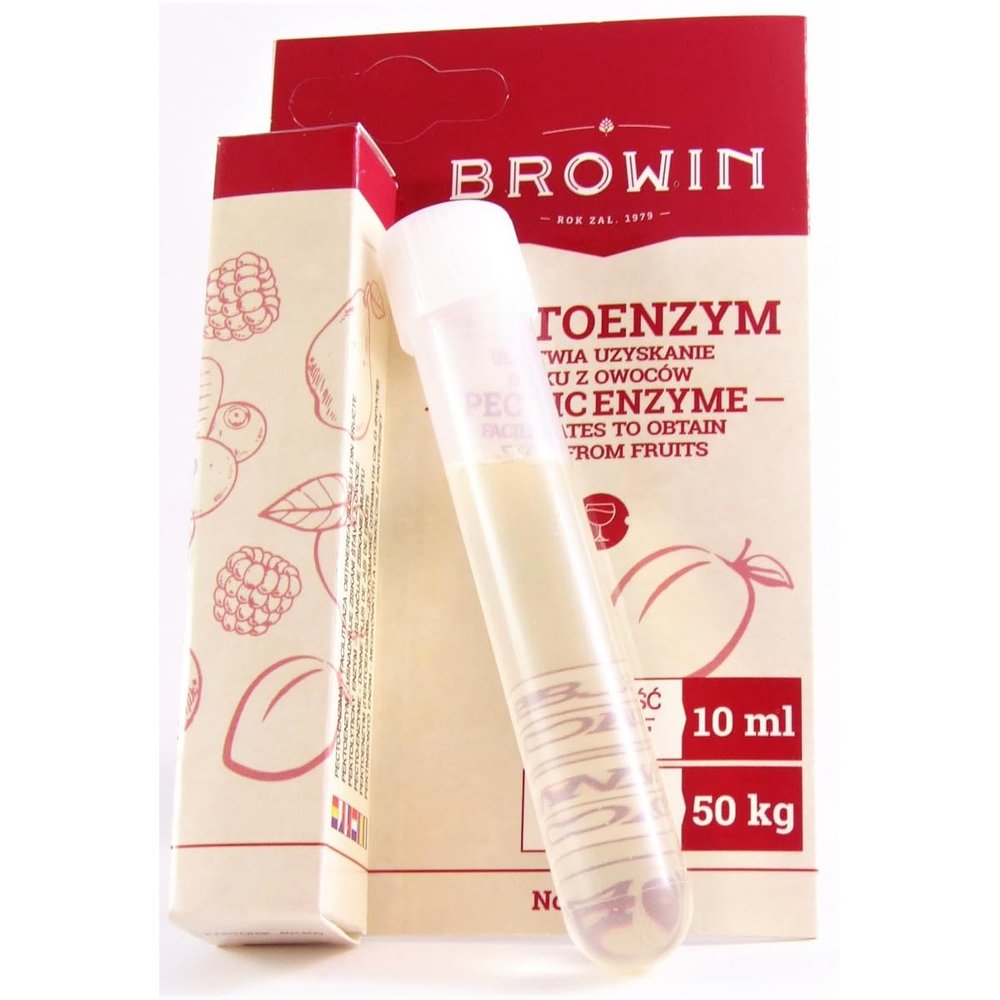 AlcoFermBrew Pectolase - BROWIN Pectic Enzym liquid 10ml / 50kg of fruit or must wine - Pectinases