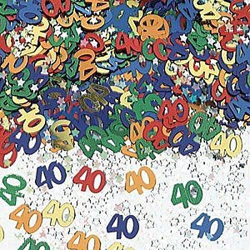 14g 40th Mix Happy Birthday Party Glitz Table Confetti Sprinkles Decorations