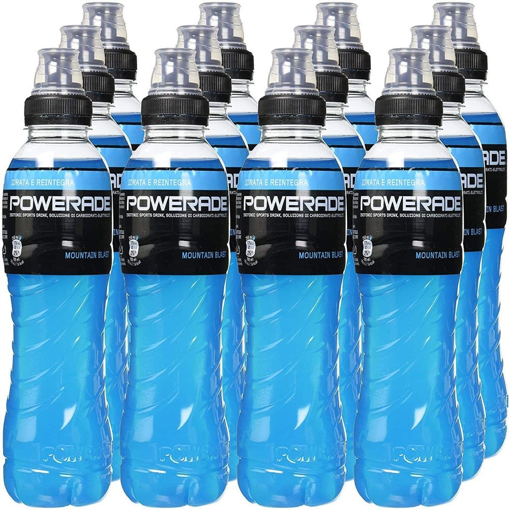 Powerade Mountain Blast Isotonic Sports Drink 500ml x 12