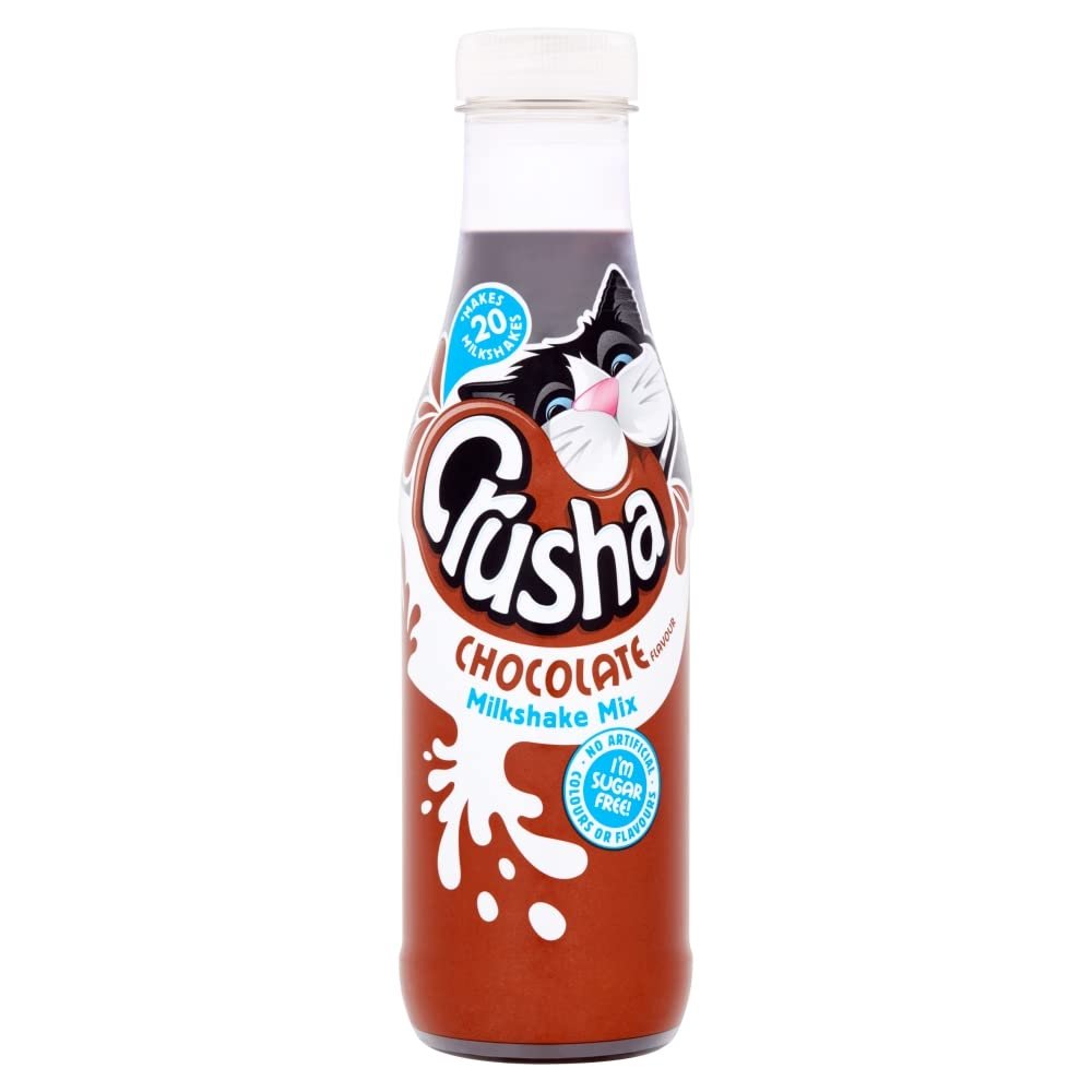 Crusha Milkshake Mix Chocolate Flavour No Added Sugar, 500 ml