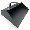 Extra Strong Industrial Trade Metal Dustpan | 35cm Wide Large Capacity Dust Pan with Handle | Heavy Duty Black Hooded Garden Dustpan, Dust and Dirt Collector Perfect for Indoor or Outdoor Use view 1