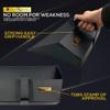 Extra Strong Industrial Trade Metal Dustpan | 35cm Wide Large Capacity Dust Pan with Handle | Heavy Duty Black Hooded Garden Dustpan, Dust and Dirt Collector Perfect for Indoor or Outdoor Use view 2