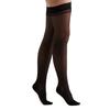 EvoNation Women's USA Made Thigh High Graduated Compression Stockings 20-30 mmHg Firm Pressure Ladies Sheer Socks Lace Top Quality Support Hose - Best Comfort Circulation (Medium, Black) view 3