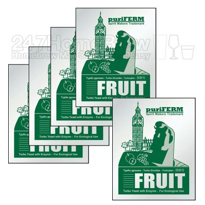 5x PuriFerm Fruit Turbo Yeast with Enzyme