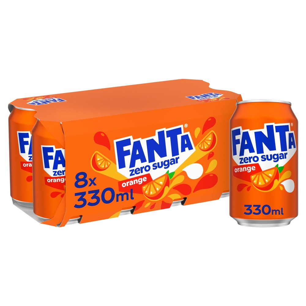 Fanta Orange Zero 8 x 330 ml