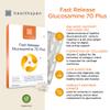 Healthspan Fast Release Glucosamine 70 Plus | 120 Capsules | with Vitamin C & Vitamin D3 | Easy to Digest | Calcium | Ginger | Vegetarian view 2