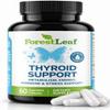 Thyroid Support for Women and Men with Iodine - Energy, Focus & Power Thyroid Supplement - All Natural Herbal Mineral and Vitamin Complex with B12, Zinc, Selenium, Ashwagandha - 60 Vegetarian Capsules view 1