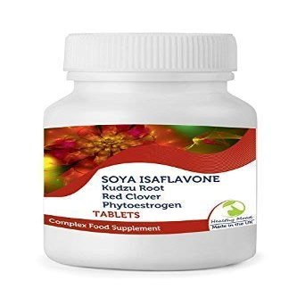 SOYA Isaflavone Kudzu Root Red Clover Complex Vitamins Phytoestrogen Health Food Supplement 60 Tablets Pills Nutrition Supplements Britain Quality in Bottlles HEALTHY MOOD UK