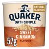 Quaker Oat So Simple Sweet Cinnamon Porridge Pots, 57 g, (Pack of 8) view 1