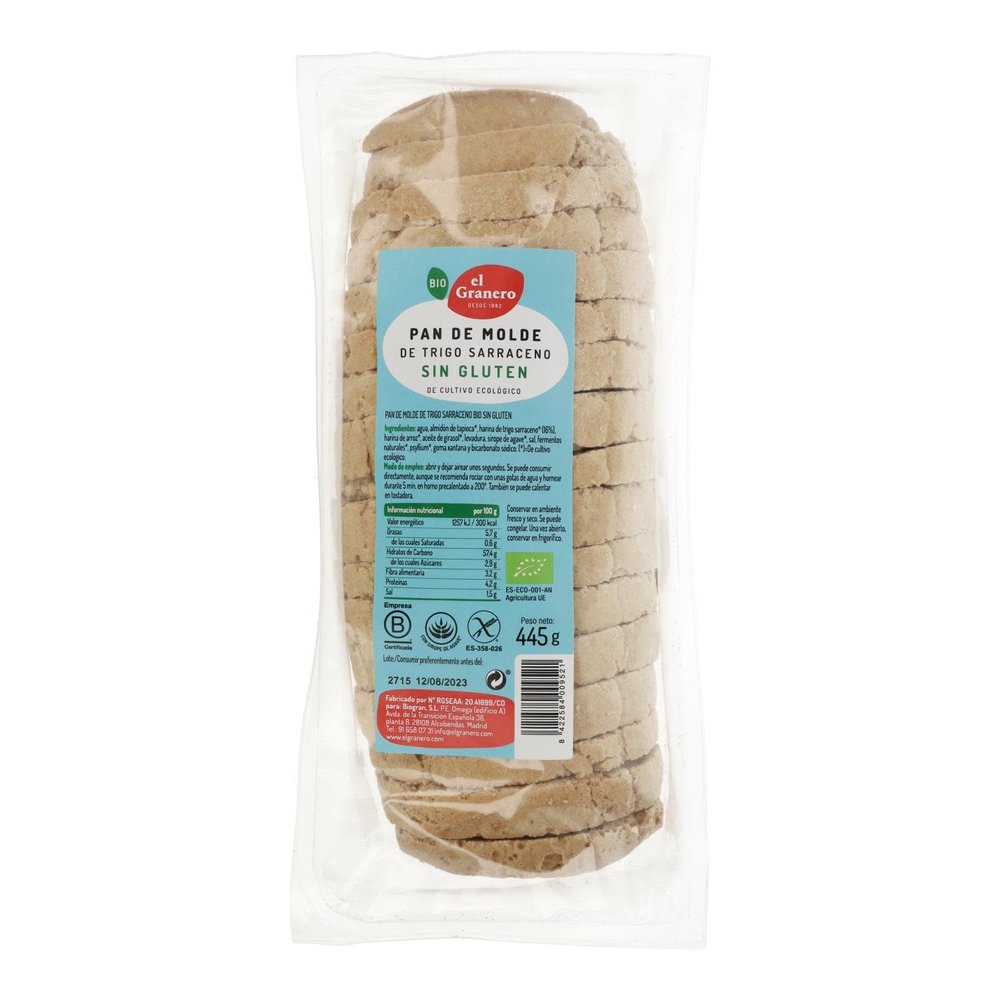 GRANERO Wheat Bread Mold Sarra S/Glu Bio