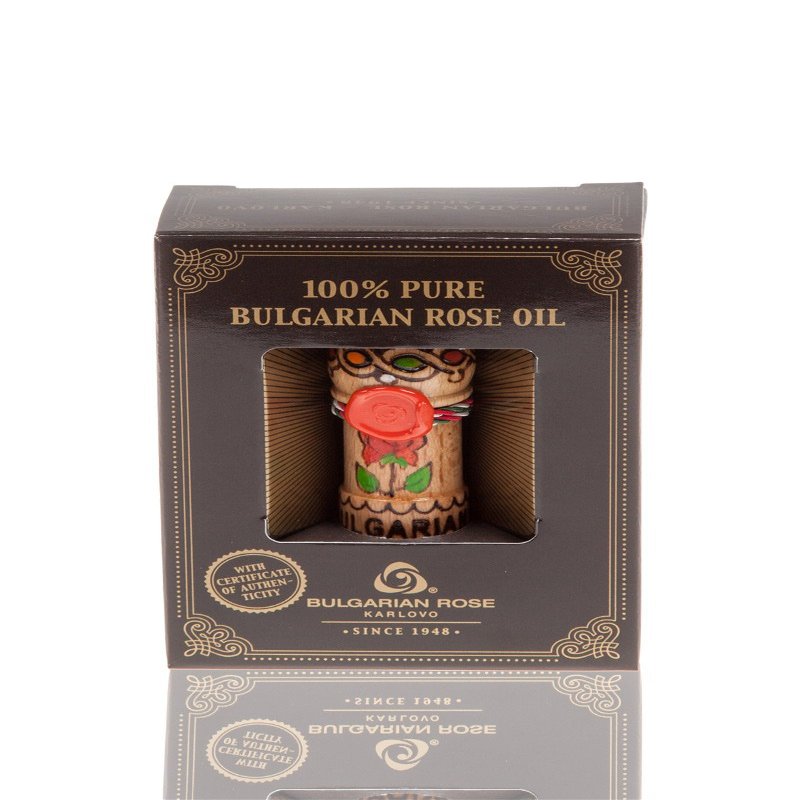100% PURE BULGARIA ROSE OIL IN A BOX - 0,5 ml