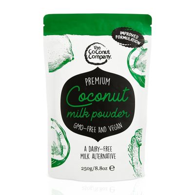 Organic Coconut Milk Powder 250g - Dairy-free & Gluten-free - Pure - Vegan - 65% coconut oil - powdered coconut milk - high in lauric acid