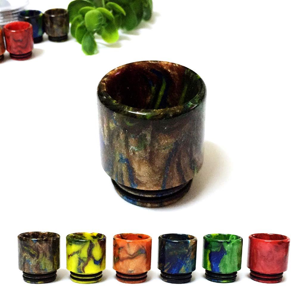 Vaportown 810 Drip Tip for Geekvape Zeus X Z Max Voopoo Uforce L Maat Horizon Sakerz Master Aquila Falcon 2 Freemax Mesh Pro 3 Fireluke 4 Tank Drag 4 Argus GT 2 XT Kit Glass Mouthpiece (Brown)