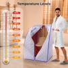 SereneLife Portable Home Sauna Tent, One Person Infrared Steam Sauna Box with Heating Foot Pad, Chair & Remote Control, Indoor Personal Spa Steam Room for Relaxation & Detox view 2