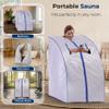 SereneLife Portable Home Sauna Tent, One Person Infrared Steam Sauna Box with Heating Foot Pad, Chair & Remote Control, Indoor Personal Spa Steam Room for Relaxation & Detox view 3