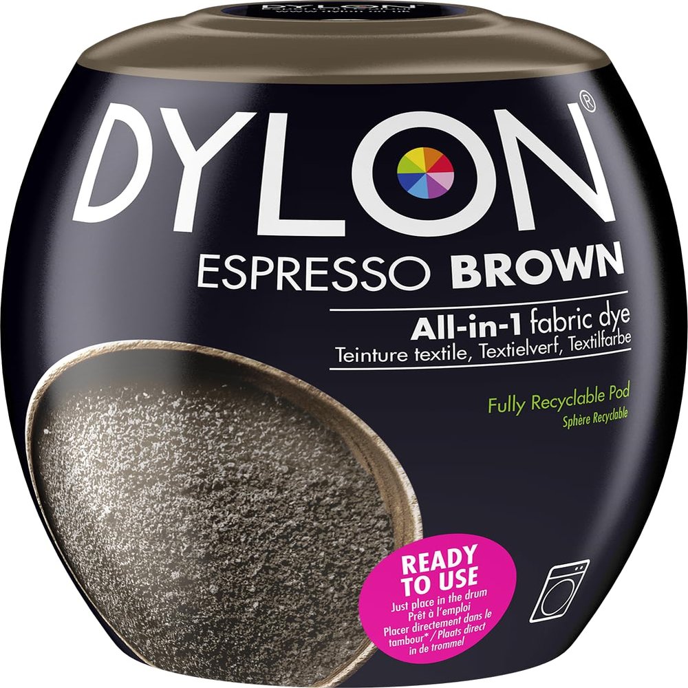 DYLON Washing Machine Fabric Dye Pod for Clothes & Soft Furnishings, 350g  Espresso Brown