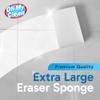 (100 Pack) Extra Large Eraser Sponge - Extra Thick, Long Lasting, Premium Melamine Sponges in Bulk - Multi Surface Power Scrubber Foam Cleaning Pads - Bathtub, Floor, Baseboard, Bathroom, Wall Cleaner view 2