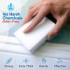 (100 Pack) Extra Large Eraser Sponge - Extra Thick, Long Lasting, Premium Melamine Sponges in Bulk - Multi Surface Power Scrubber Foam Cleaning Pads - Bathtub, Floor, Baseboard, Bathroom, Wall Cleaner view 4