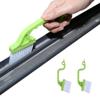 2pcs Hand-held Groove Gap Cleaning Tools Door Window Track Kitchen Cleaning Brushes(Green) view 1