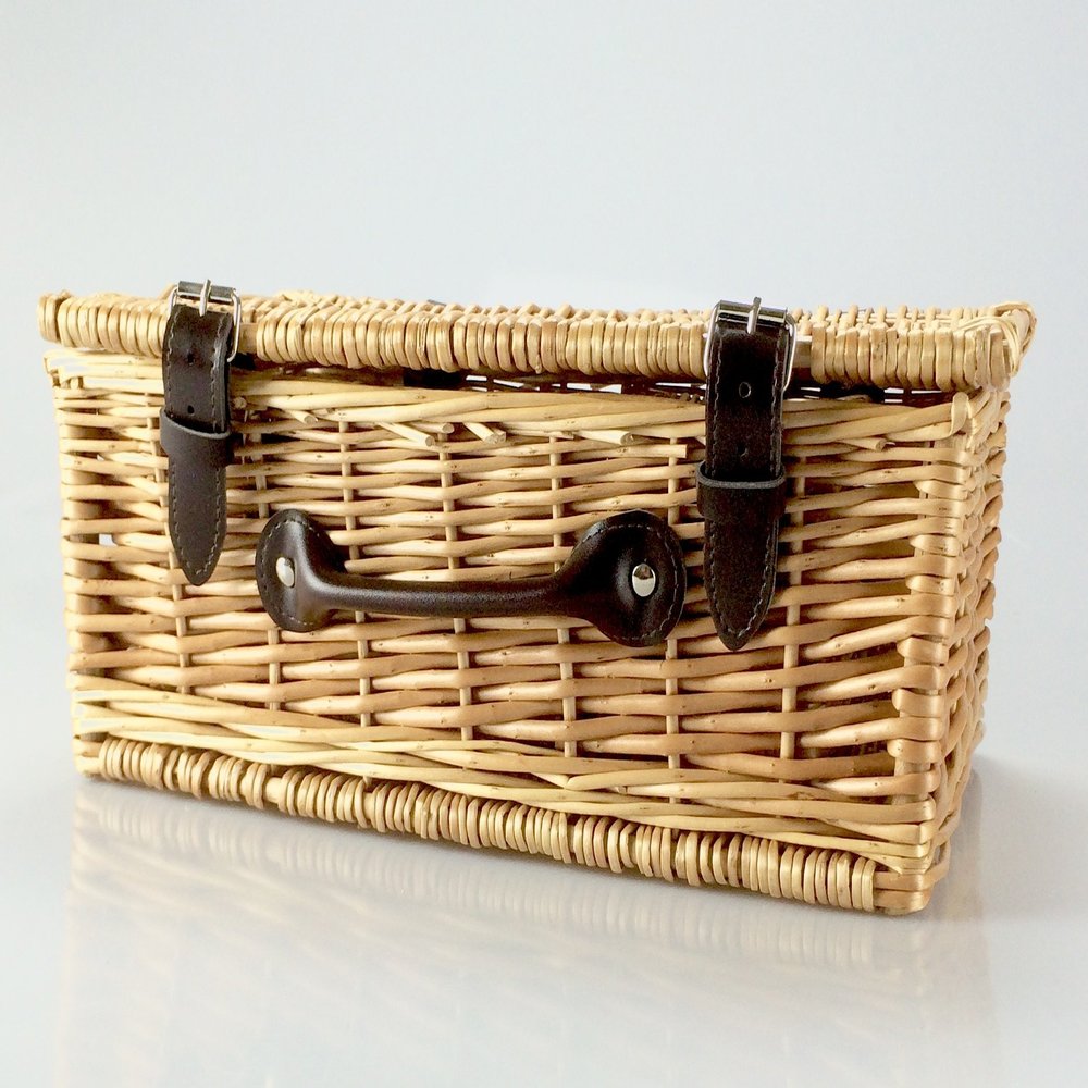 12" Real Wicker Gift Hamper Basket Perfect to Fill Yourself - Female or Male Themed