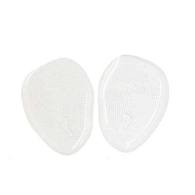 Sourcingmap 2pcs Transparent Silicone Gel Forefoot Insole Pads High Heel Shoes Cushions