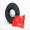 1x 3.00-4 (260x85) Black Block Tread Mobility Scooter Tyre & Tube view 2