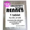 10 x CAGLIO FAST Tablet Vegetarian Rennet For 500 L Milk  view 1