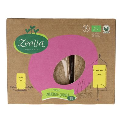 Organic Gluten Free Saracen and Quinoa Crackers 6 units of 120g