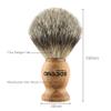 Anbbas Shaving Brush, Handmade Pure Badger Hair Brush with Natural Manchurian Ash Wood Handle for Men Traditional Wet Shaving Starer view 3