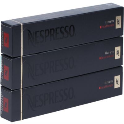 30 Decaf Ristretto Nespresso Coffee Capsules - New Strong Decaf