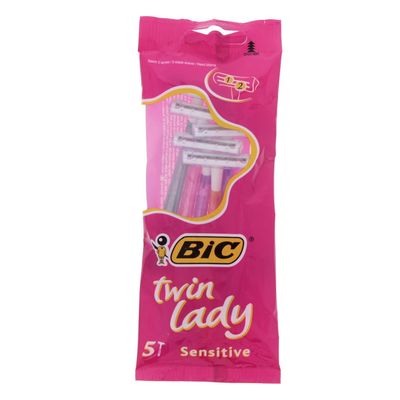Bic Twin Lady Razors Sensitive Skin 5 Razors