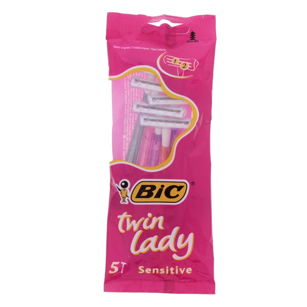 Bic Twin Lady Razors Sensitive Skin 5 Razors