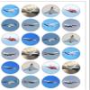 24 Precut Aeroplane Plane Jet Air Travel Themed Edible Wafer Paper Cake Toppers Decorations - 8 different planes view 2