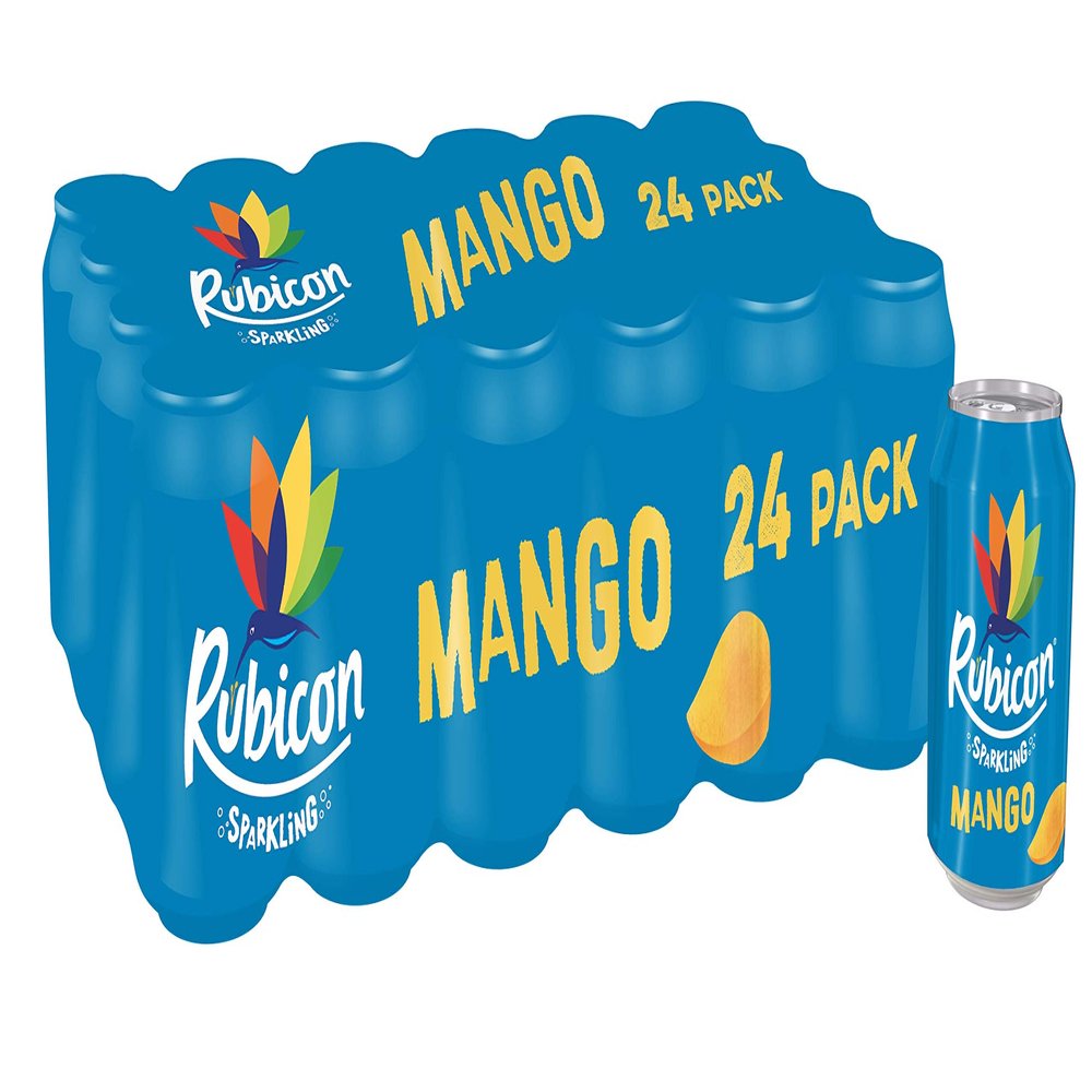 Rubicon Sparkling Mango Juice Drink Cans, 24 x 330 ml