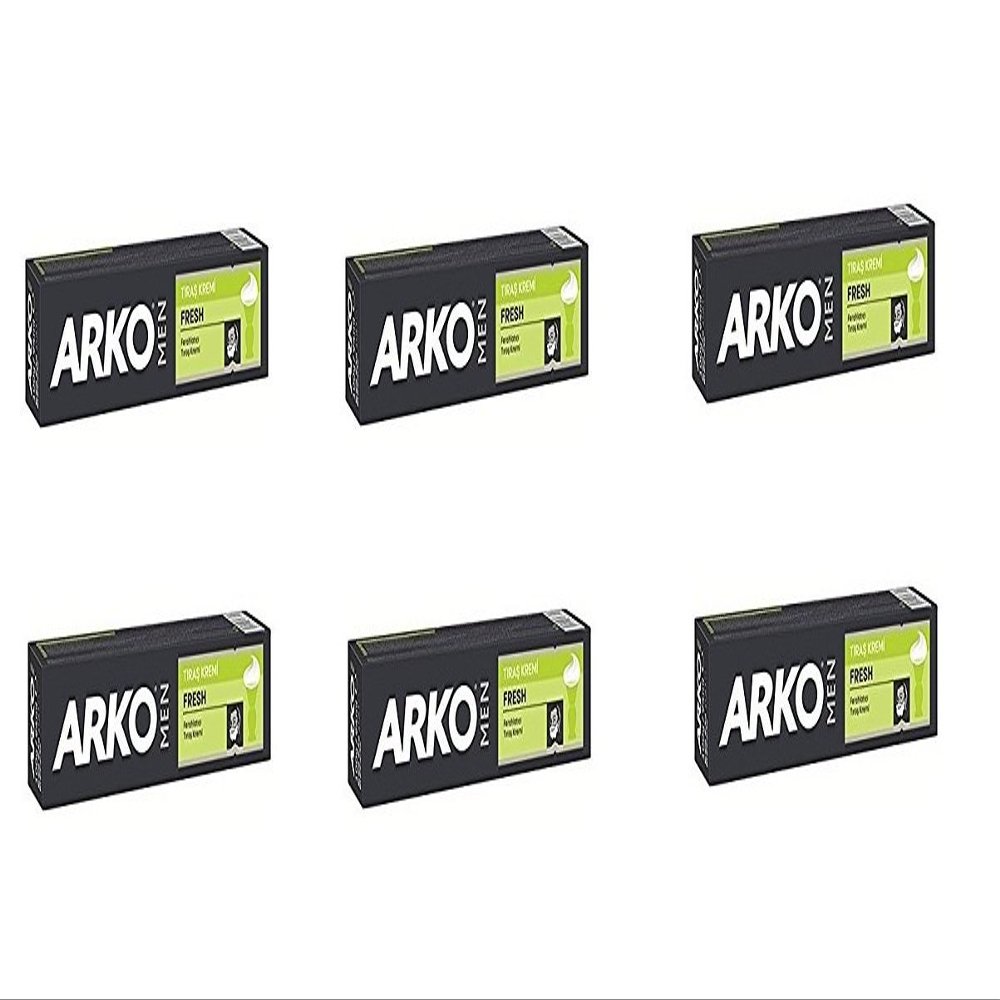 Arko 100g Shaving Cream - Fresh (Pack of 6)