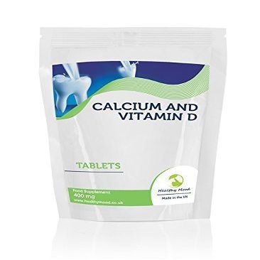Calcium 400mg and Vitamin D3 5ug 60 Tablets Pills Quality Products Nutrition Health Food Supplements HEALTHY MOOD UK Quality Nutrients