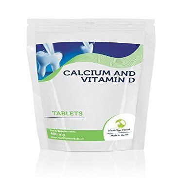 Calcium 400mg and Vitamin D3 5ug 60 Tablets Pills Quality Products Nutrition Health Food Supplements HEALTHY MOOD UK Quality Nutrients