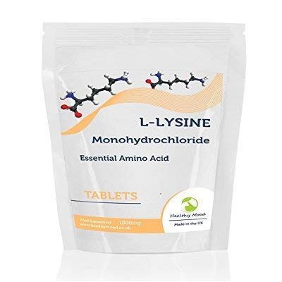 L-lysine Hydrochloride 1000mg Health Food Supplement Amino Acid 180 Tablets Pills HEALTHY MOOD UK Quality Nutrients
