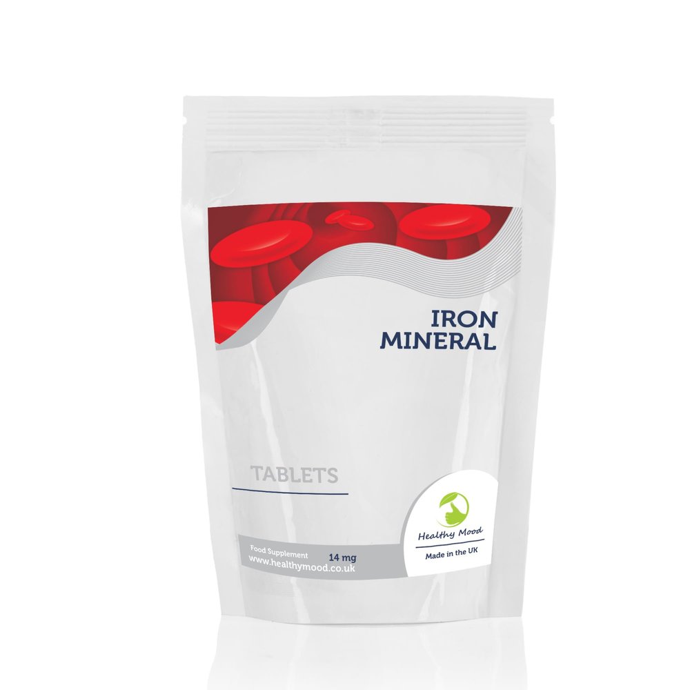 Iron Mineral 14 mg 180 Tablets Quality Products Nutrition Health Food Supplements HEALTHY MOOD UK Quality Nutrients