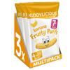 Kiddylicious Banana Fruity Puffs - Delicious Snacks for Kids - Suitable for 7+ Months - 3 Packs of 4 (12 Total) view 1